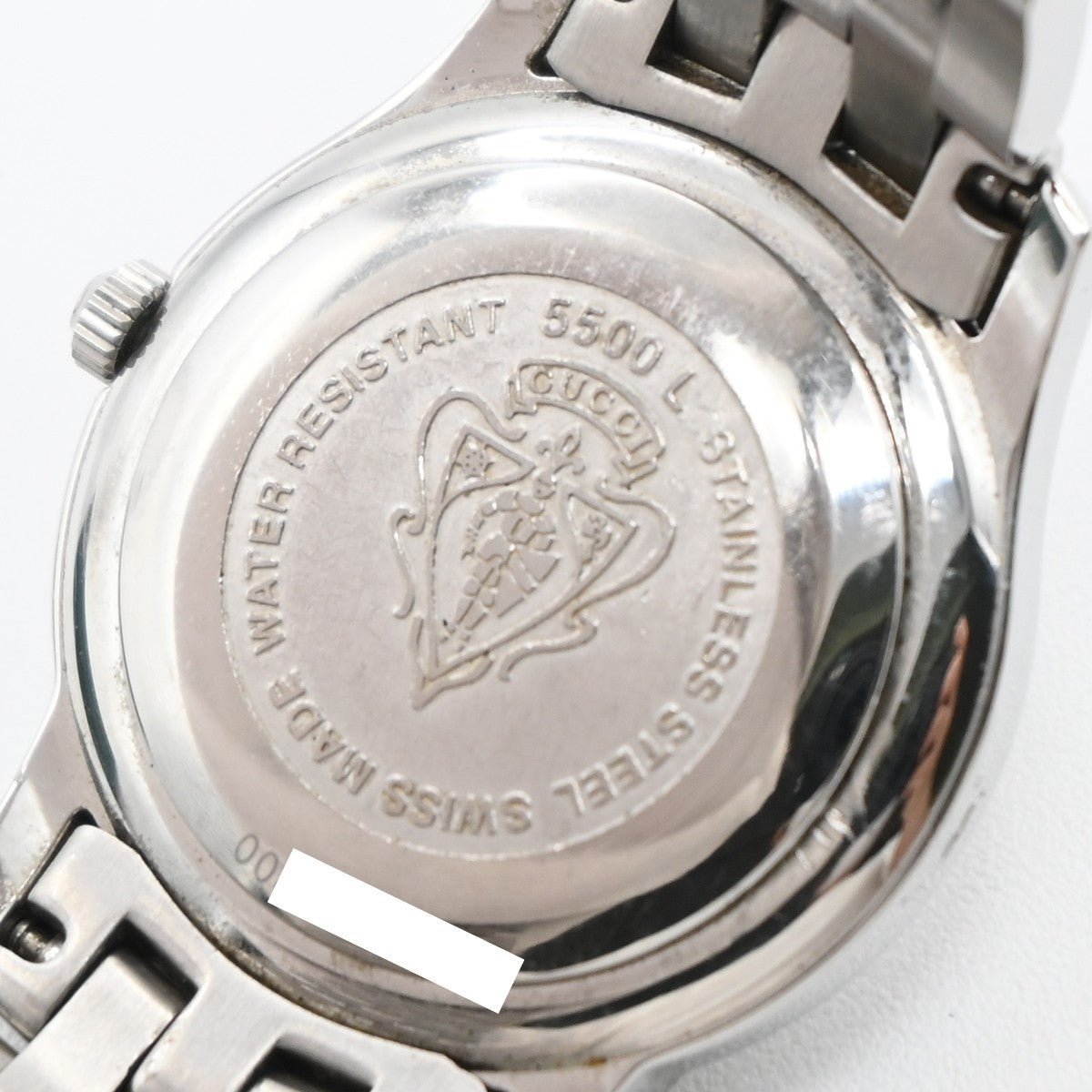 Gucci 5500L Orologio al Quarzo in Acciaio Inossidabile Quadrante Bianco – 25 mm - Etoilux
