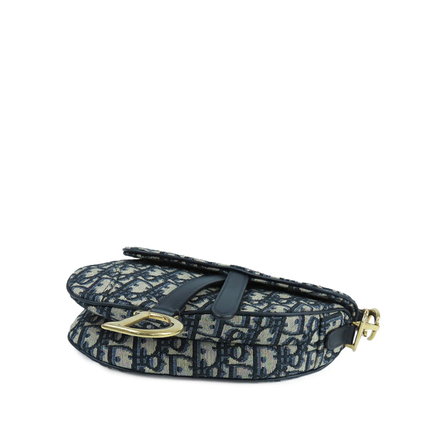 Christian Dior Saddle 2018 – Tela Oblique Blu – Size Small - Etoilux