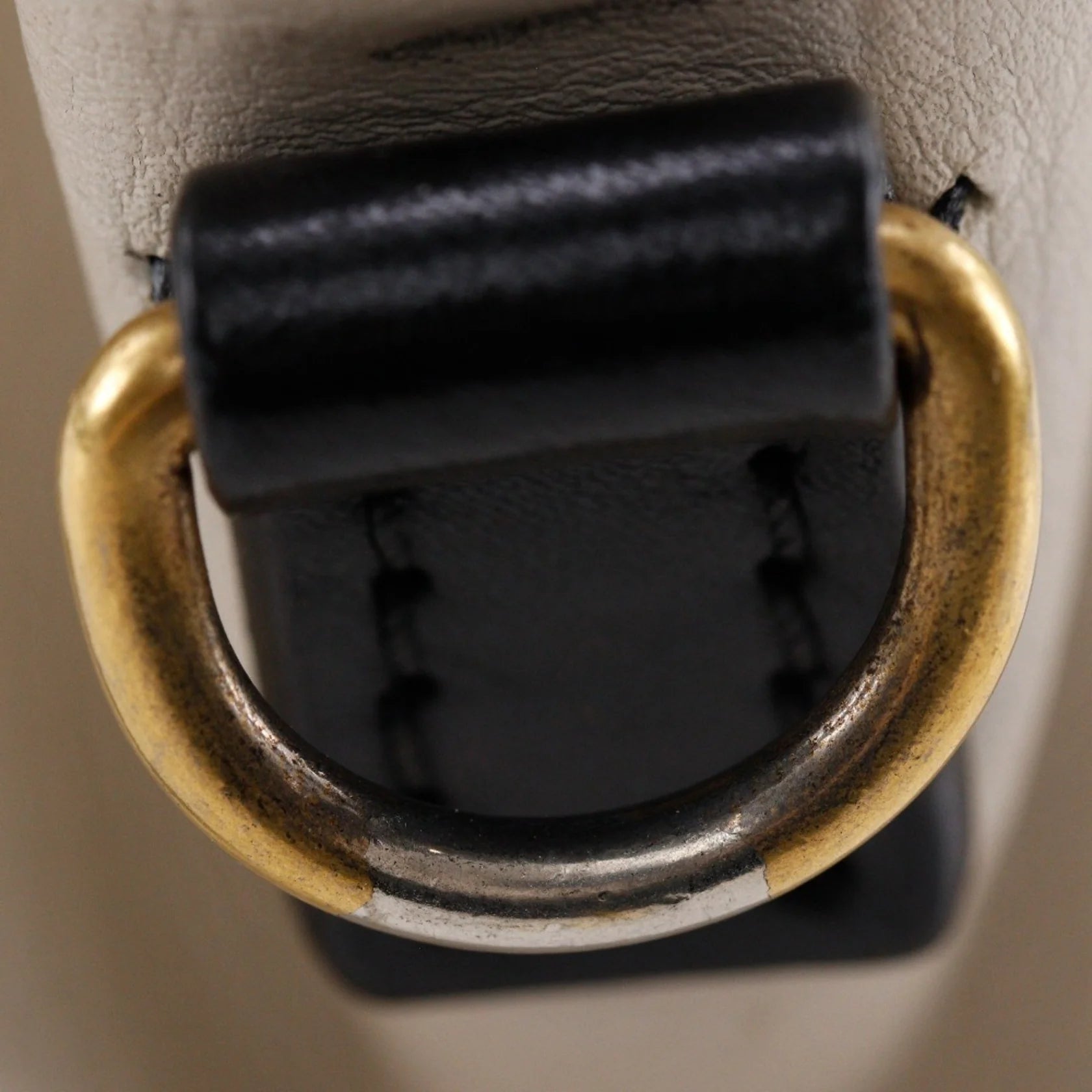 Céline Nano Luggage in Pelle Tricolore – Nero, Marrone e Bianco Sporco - Etoilux