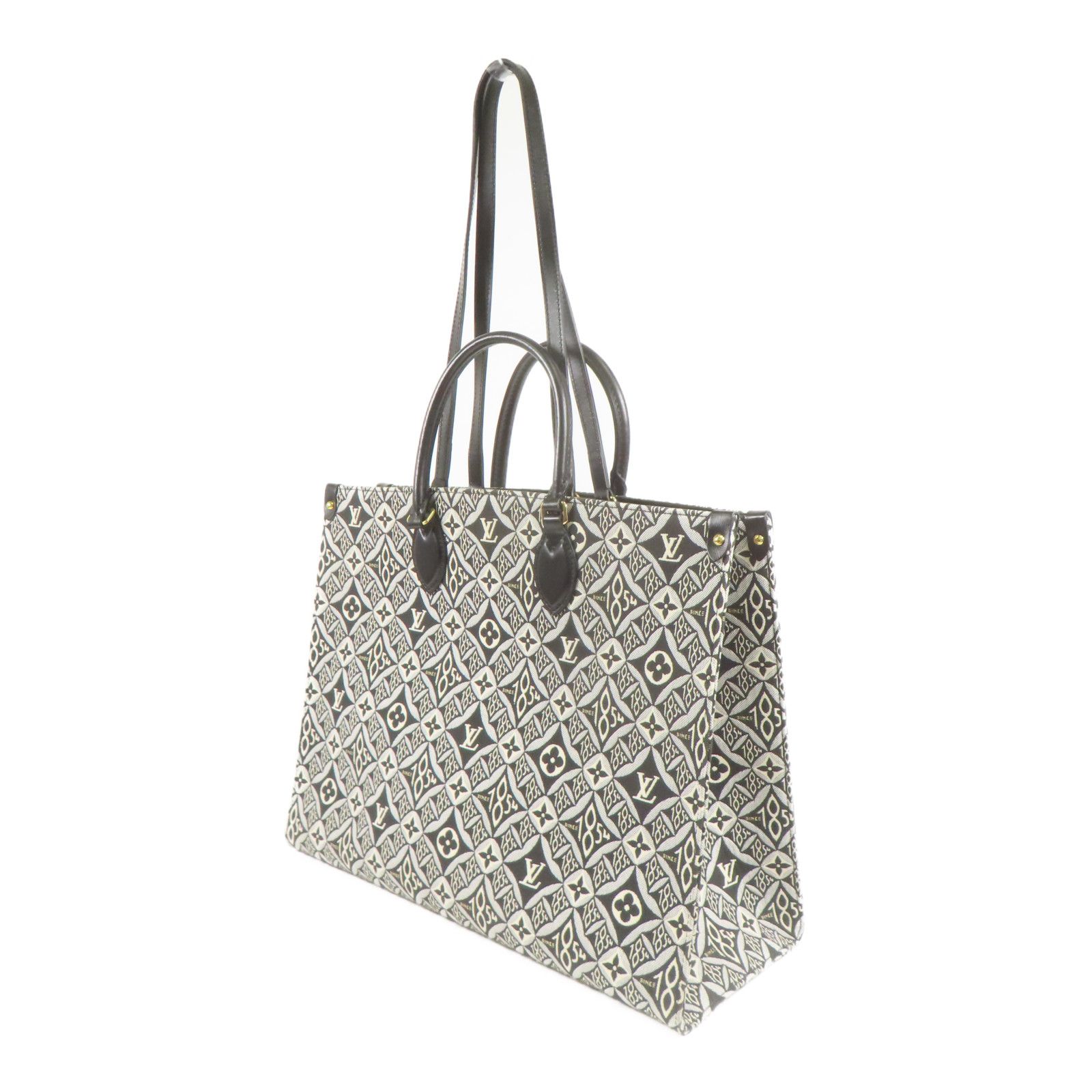 Louis Vuitton OnTheGo GM – Monogram Jacquard Since 1854 Noir/Blanc – 41 cm - Etoilux
