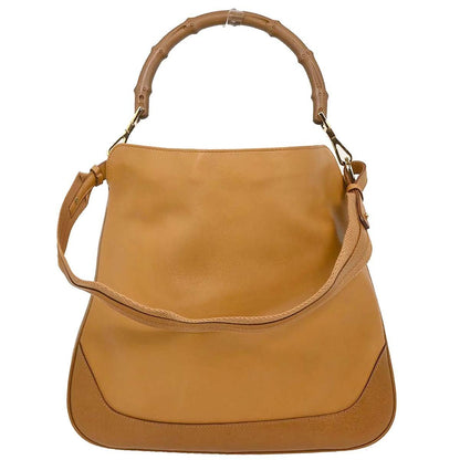 Gucci Diana Bamboo Bag Pelle Tan Hardware Oro – 29 cm - Etoilux