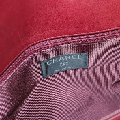 Chanel Chocolate Bar Reissue Flap Pelle di Agnello Rosso – 31 cm - Etoilux