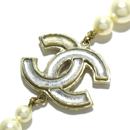Chanel Sautoir Perle Avorio Pendente CC Bicolor Gold – Collezione 12A - Etoilux