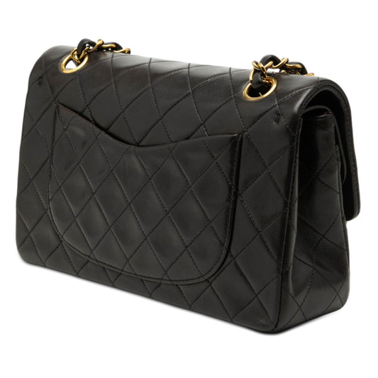 Chanel Classic Flap Small Pelle di Agnello Nera 1991-1994 – 23 cm - Etoilux