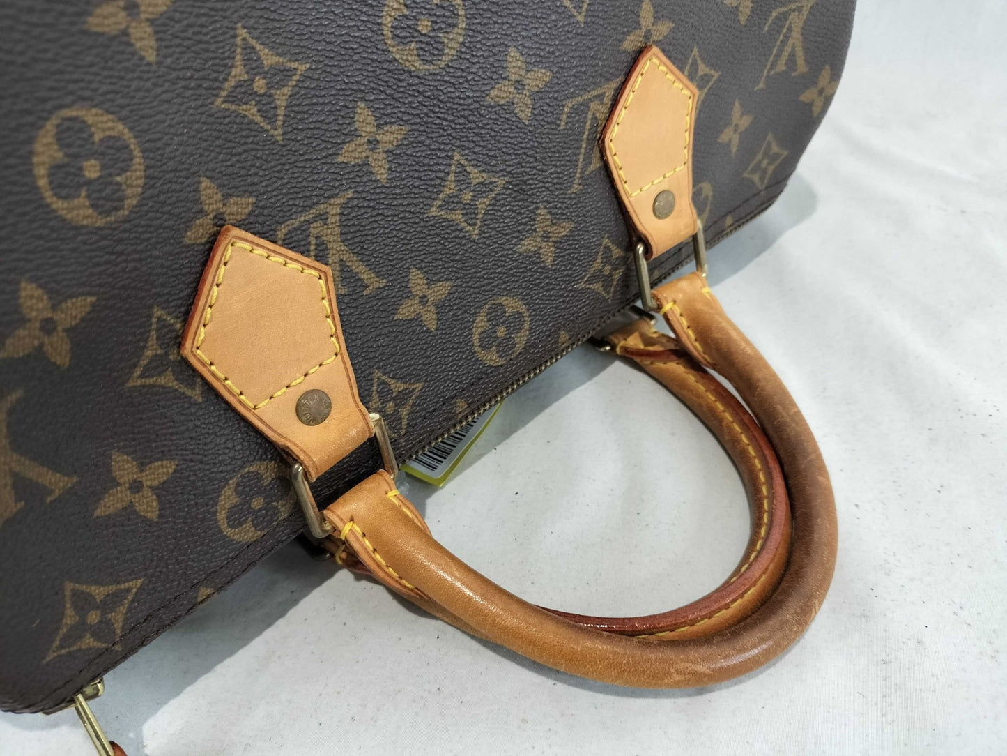 Louis Vuitton Speedy 30 Monogram Canvas Vachetta Patinato 1998 — Vintage - Etoilux