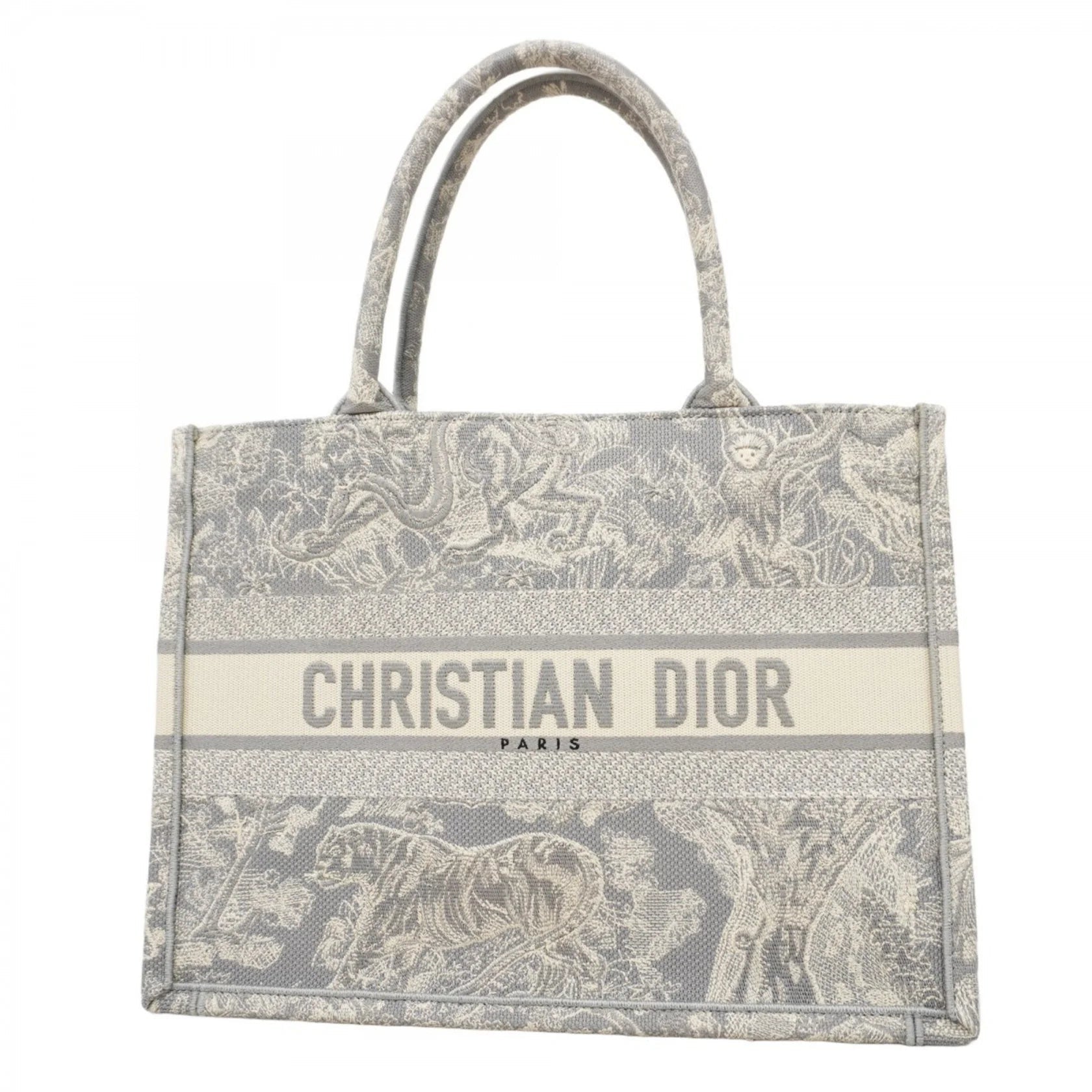 Dior Book Tote – Tela Grigia – Medium - Etoilux