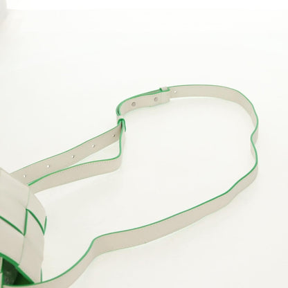 Bottega Veneta Cassette Mini Maxi Intrecciato Bianco/Verde – 12 cm - Etoilux