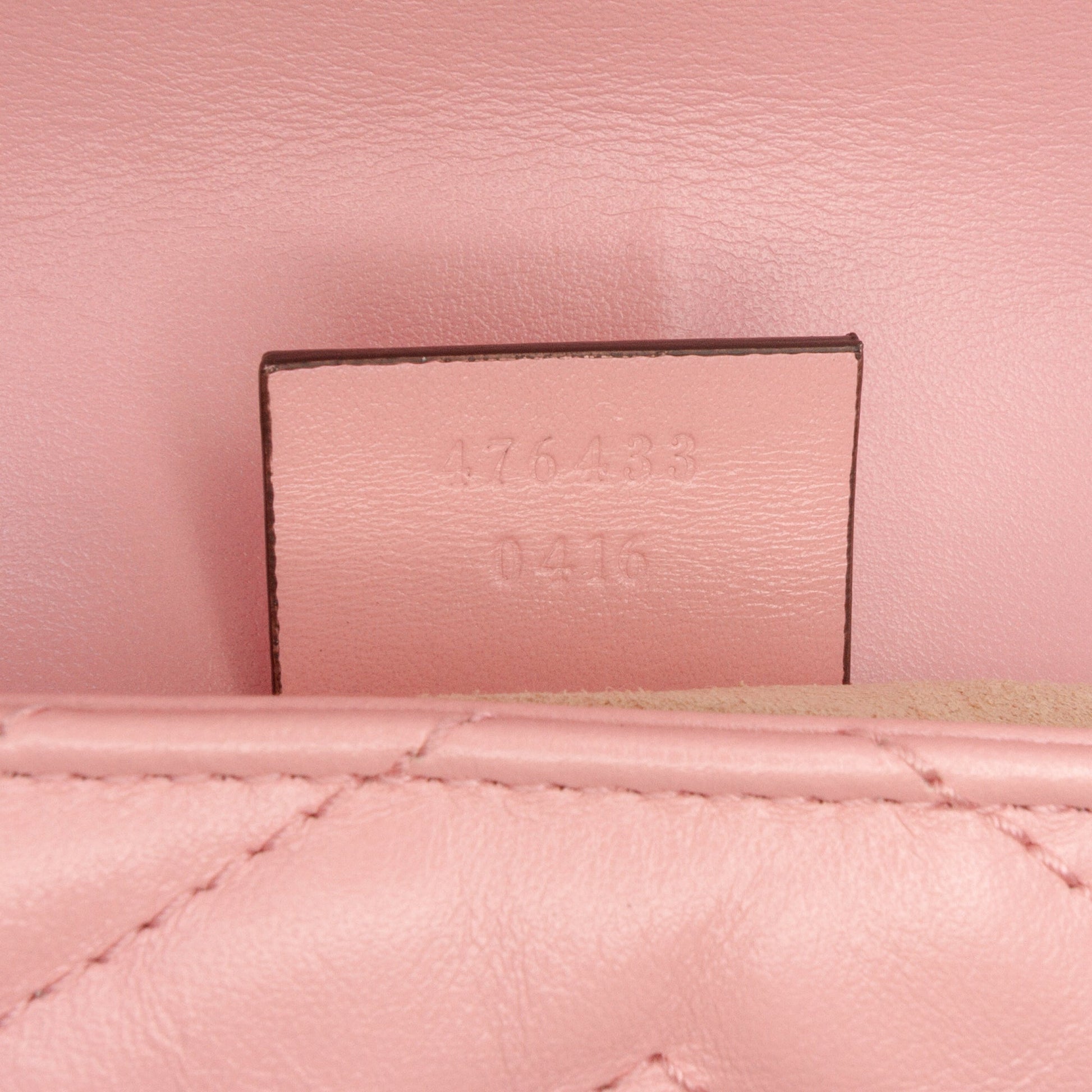 Gucci Mini GG Marmont Matelassé in Pelle Rosa – Tracolla - Etoilux