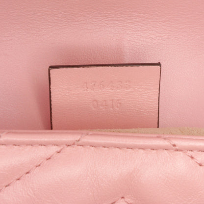 Gucci Mini GG Marmont Matelassé in Pelle Rosa – Tracolla - Etoilux