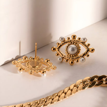BEHI REBECCA stud EARRINGS - Etoilux