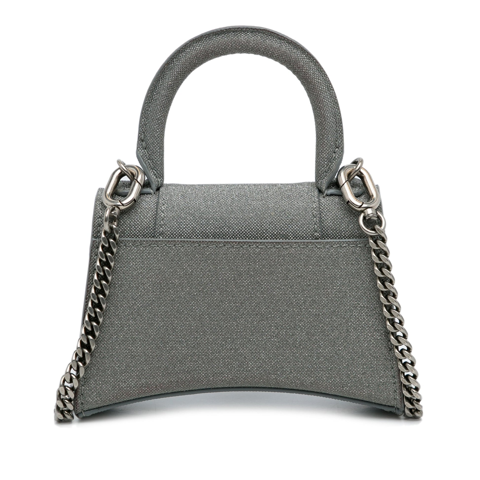 Balenciaga – Mini Hourglass Glitter Grey (2022) - Etoilux