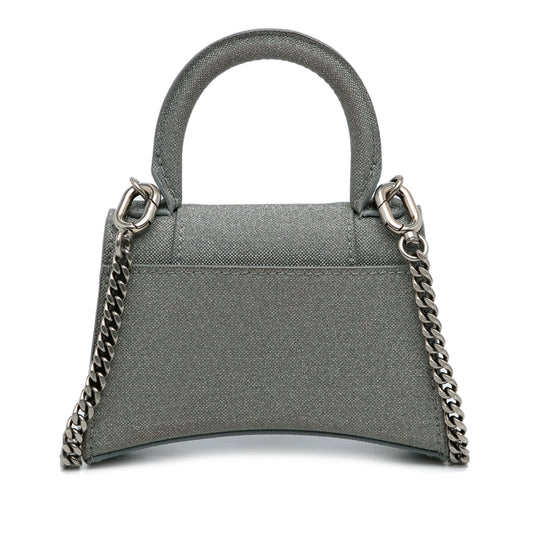 Balenciaga – Mini Hourglass Glitter Grey (2022) - Etoilux