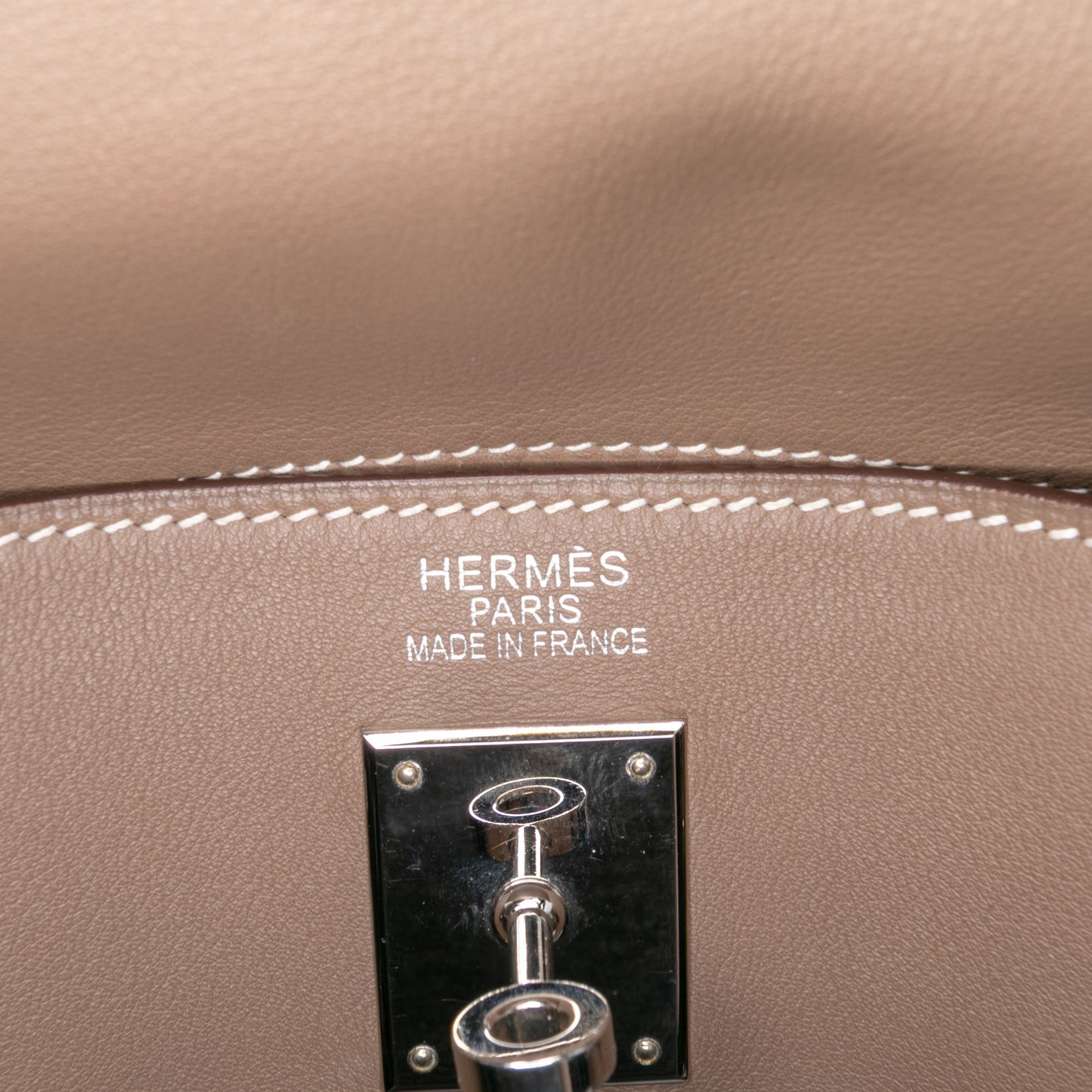 Hermès – Kelly II Retourne 35 in pelle Swift Etoupe - Etoilux