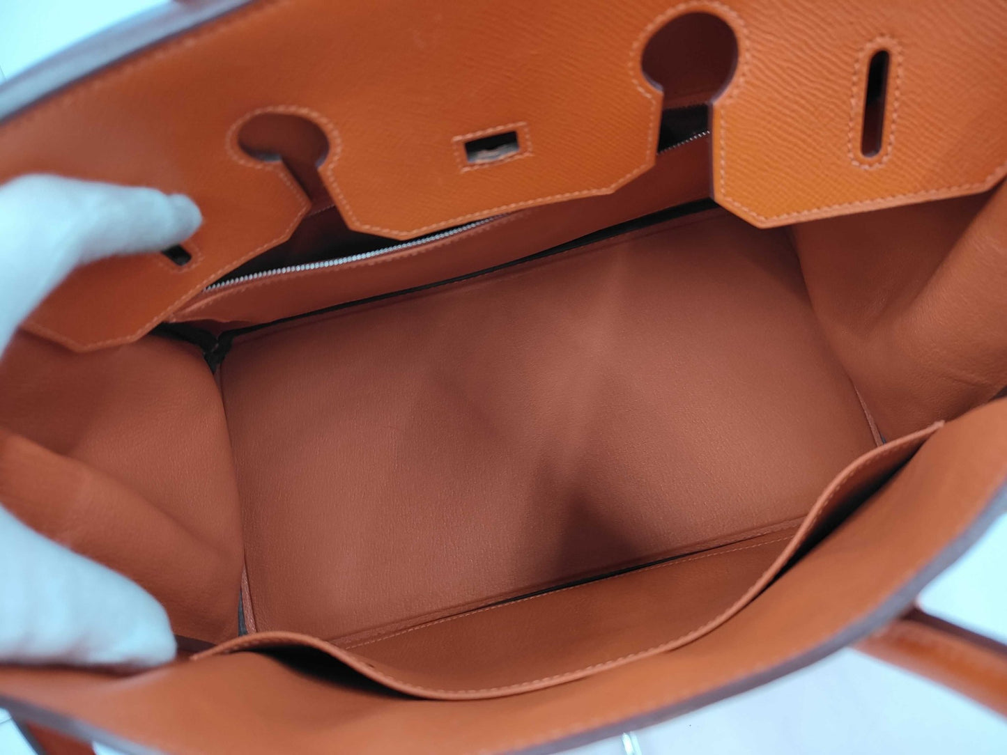 Hermès Birkin 35 Pelle Epsom Orange H Hardware Palladio – 2013 - Etoilux