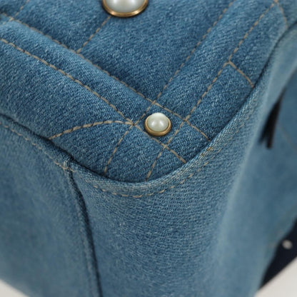 Gucci Zaino GG Marmont Pearly Small Denim Matelassé Blu – 24 cm - Etoilux