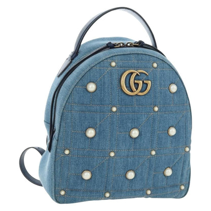 Gucci Zaino GG Marmont Pearly Denim Small – Autenticato | Etoilux