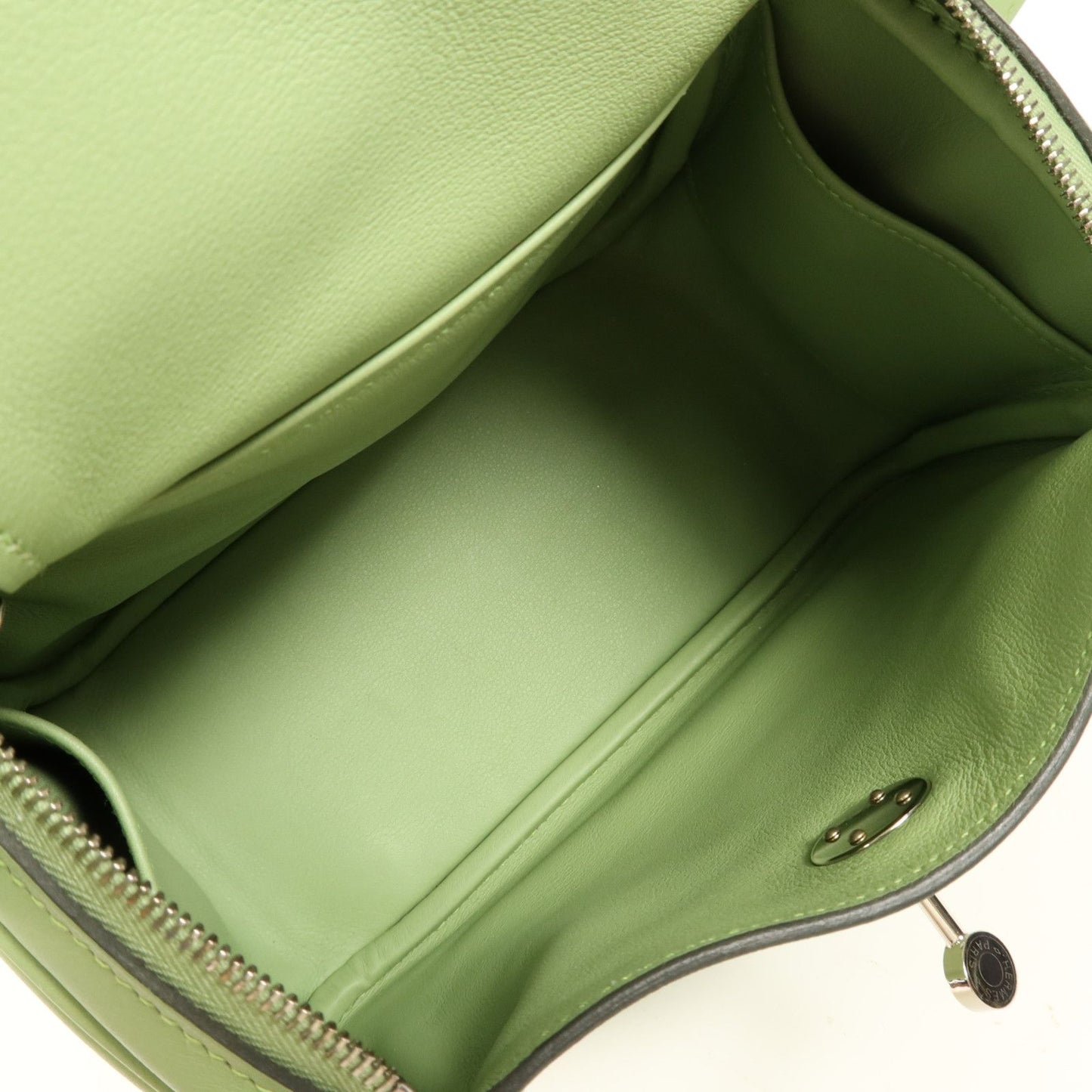 Hermès Mini Lindy Swift Vert Criquet Palladio 2020 – 19 cm - Etoilux
