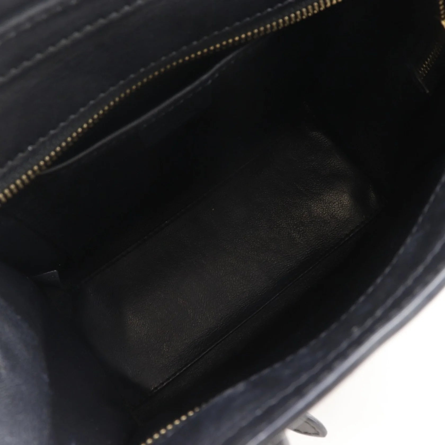 Céline Nano Luggage in Pelle Tricolore – Nero, Marrone e Bianco Sporco - Etoilux