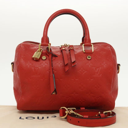 Louis Vuitton Speedy Bandoulière 25 Monogram Empreinte Giant – Red - Etoilux