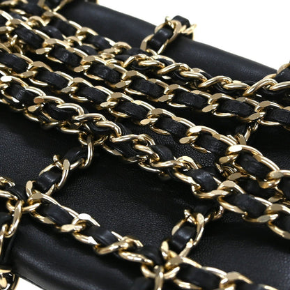 Chanel Tech Me Out Pochette con Catena Pelle di Agnello Nera – 17 cm - Etoilux