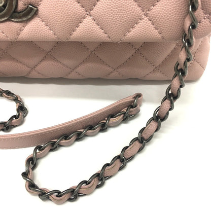 Chanel Coco Handle in pelle rosa trapuntata – Medium - Etoilux