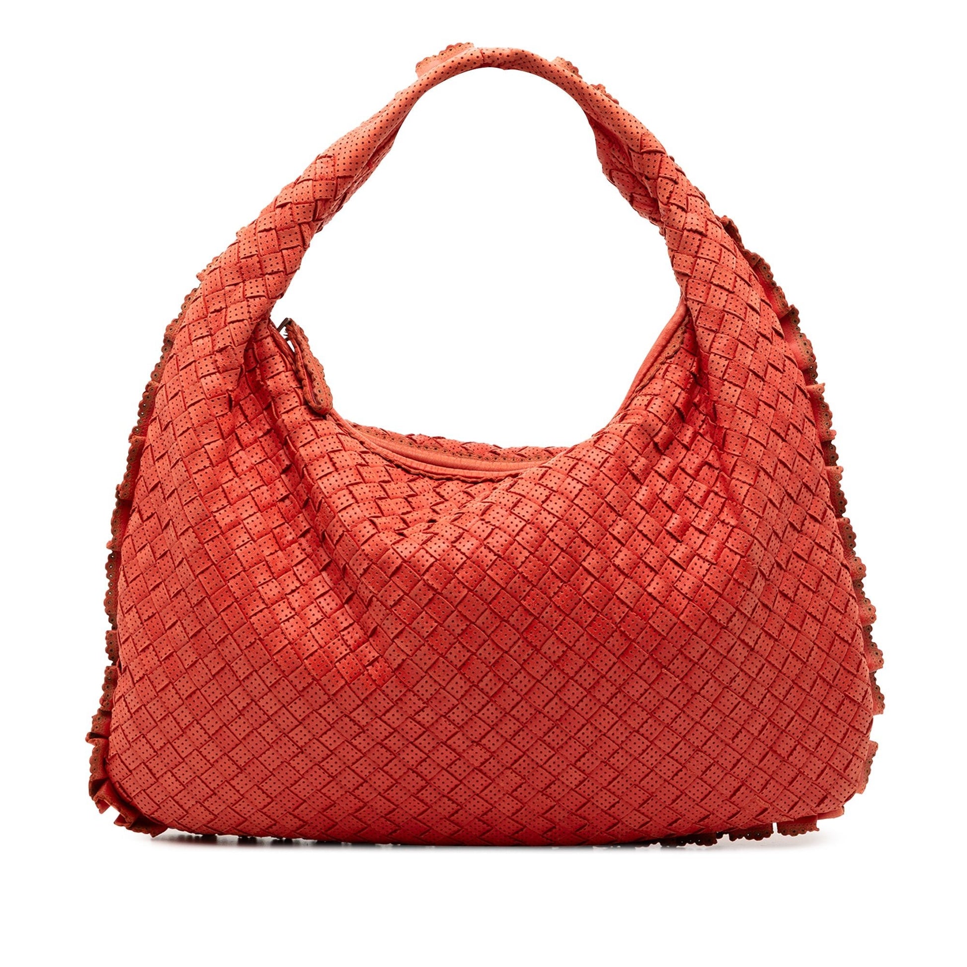 Bottega Veneta – Hobo Piccola Veneta in Nappa Intrecciata Traforata - Etoilux