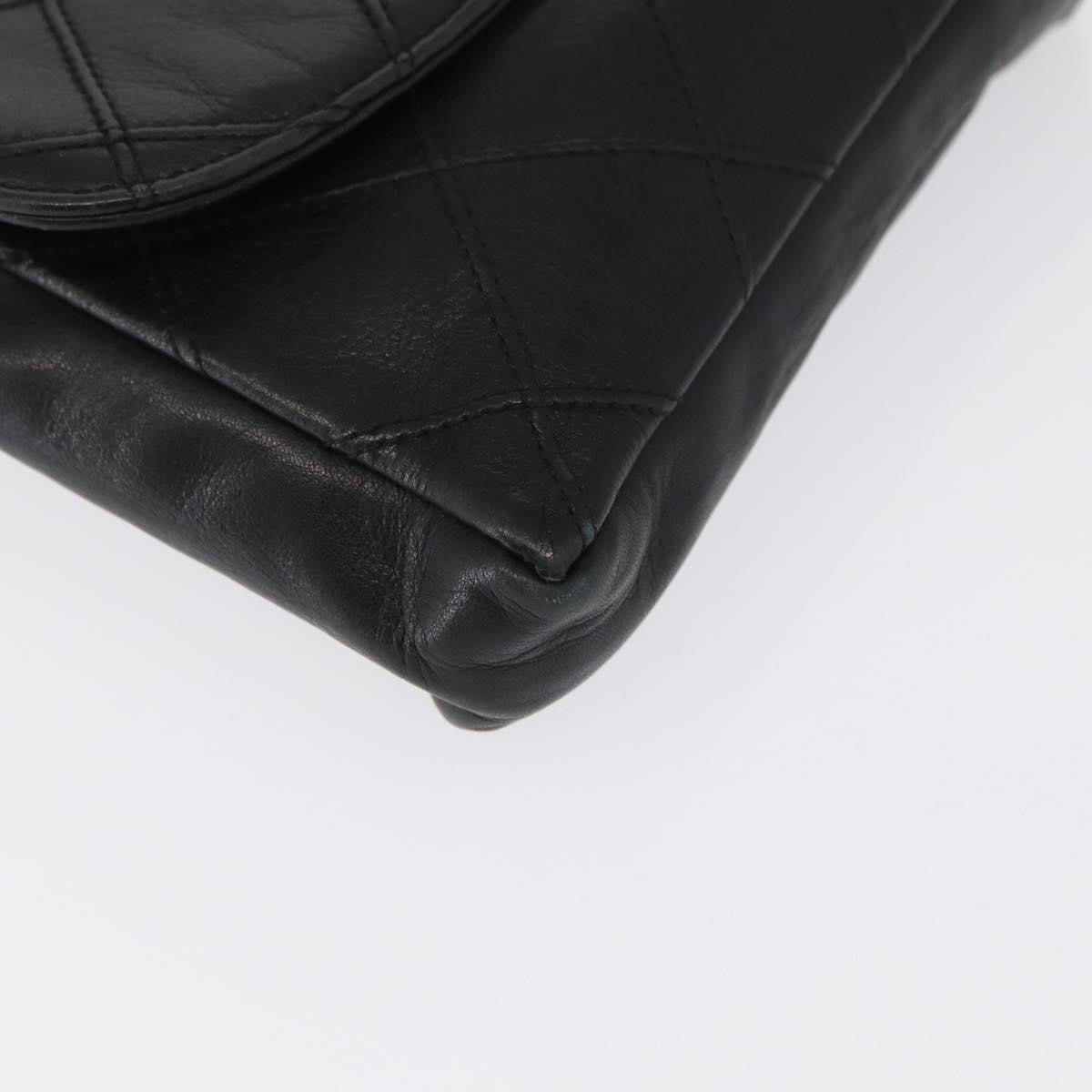 Chanel Vintage CC Flap Belt Bag in Agnello Trapuntato – Nero - Etoilux