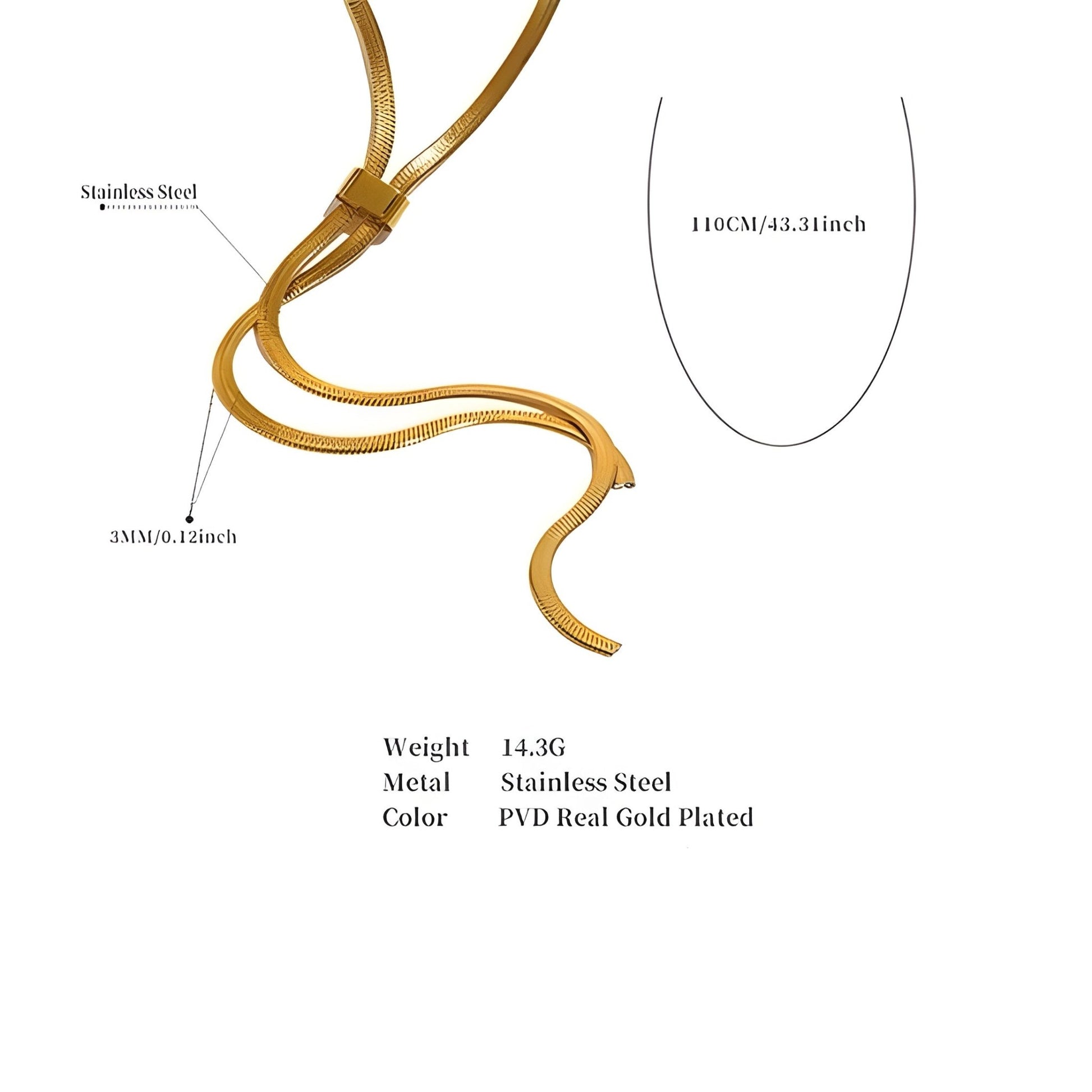 BEHI SPANO long NECKLACE - Etoilux
