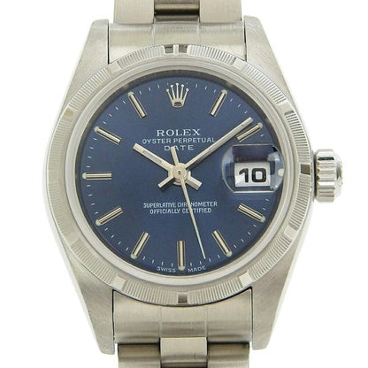 Rolex Oyster Perpetual Date Lady – Acciaio – Quadrante Blu – 26 mm - Etoilux