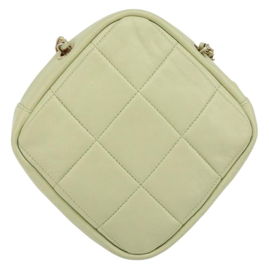 Chanel Diamond Mini Bag Pelle di Agnello Verde Menta – 18 cm - Etoilux