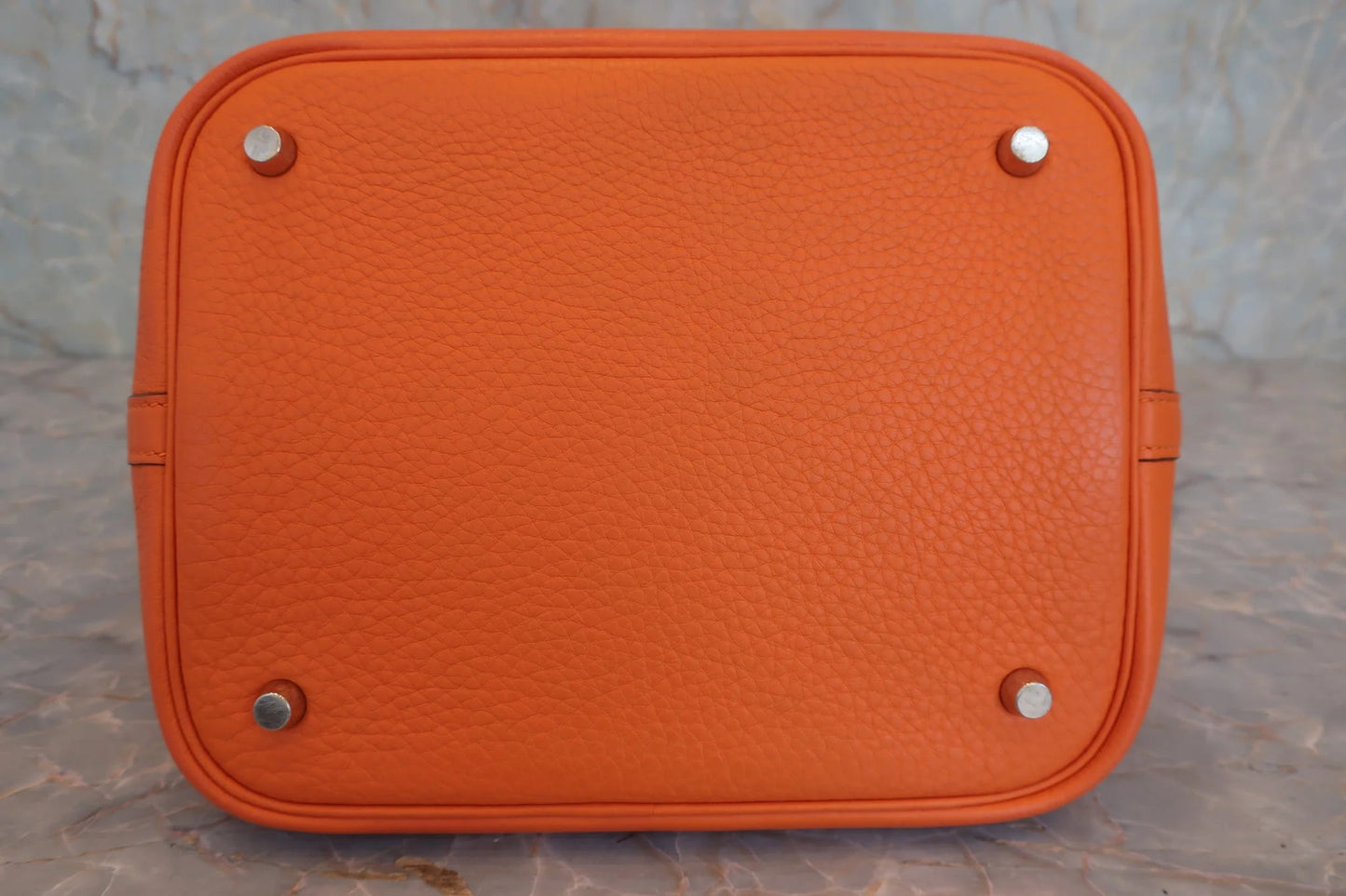 Hermès Picotin Lock MM Pelle Clemence Orange – Hardware Palladio - Etoilux
