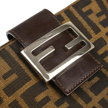 Fendi – Baguette Pochette in Tela FF Zucca Marrone - Etoilux