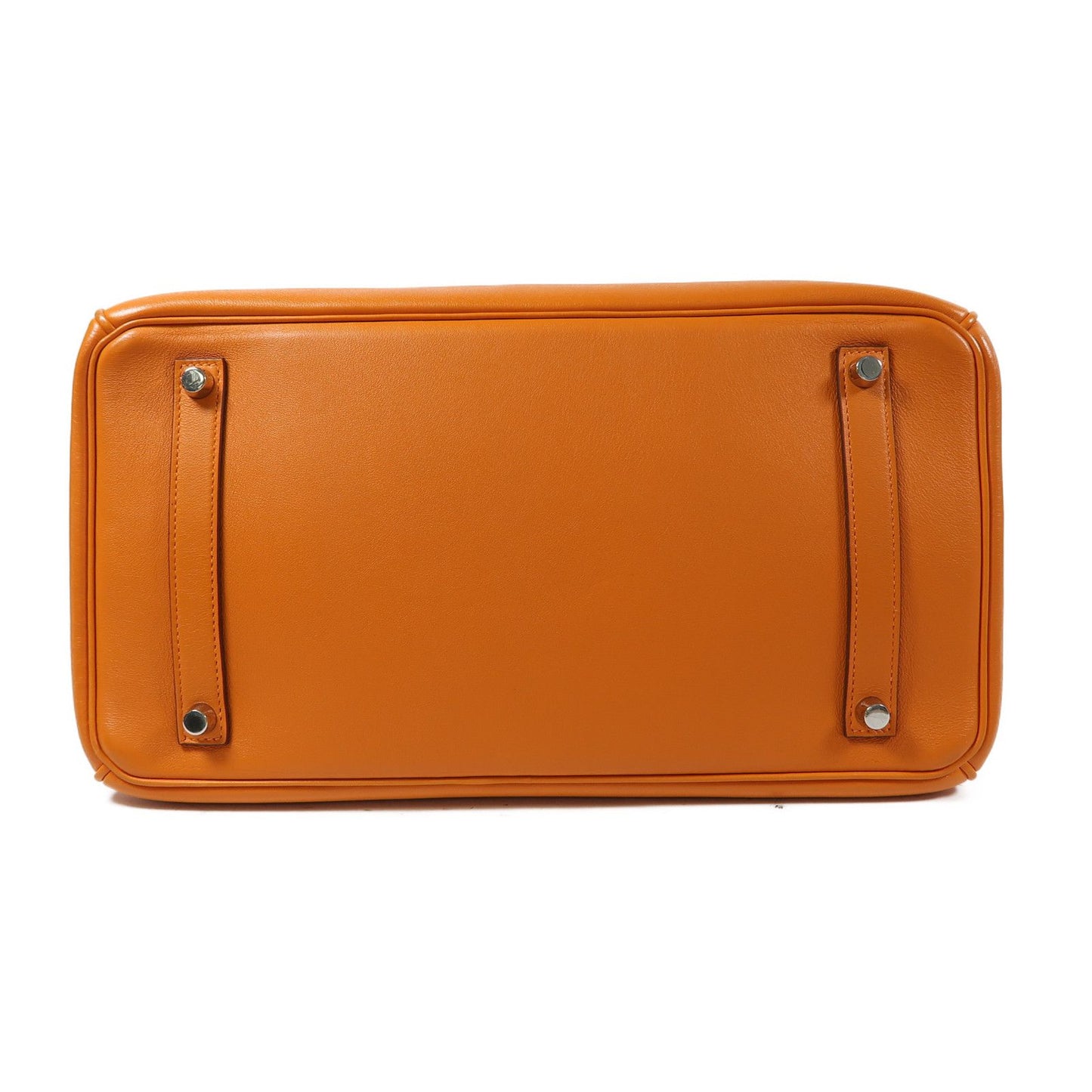 Hermès – Birkin 35 – Swift Leather Orange 93 – Palladium Hardware – Stamp N - Etoilux