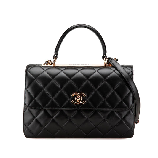 CHANEL Borsa a tracolla Trendy CC Flap in pelle di agnello media - Etoilux