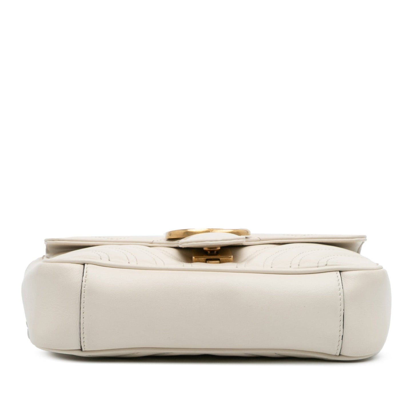 Gucci GG Marmont Matelassé – Piccola Borsa a Tracolla in Pelle Bianca - Etoilux