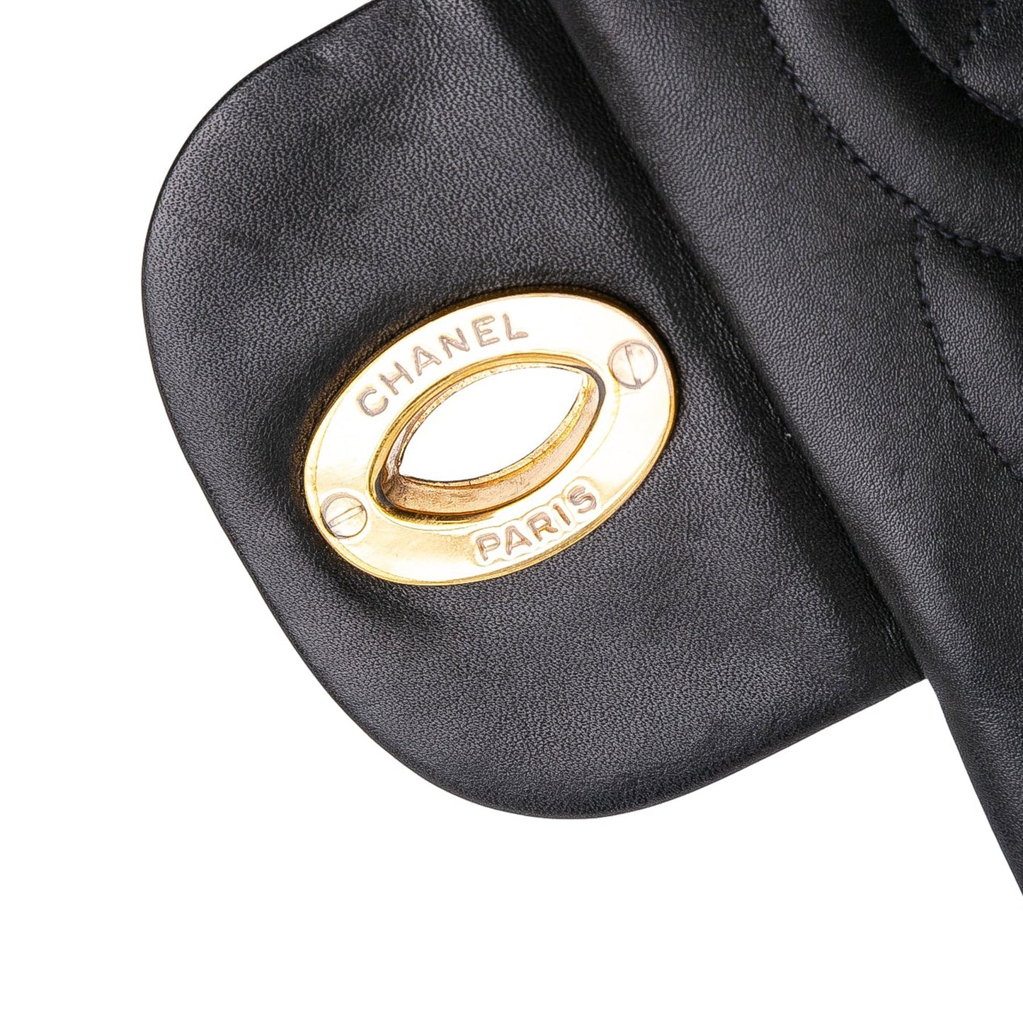 Chanel Maxi XL Single Flap in Pelle di Agnello – Nero (1994 - 1996) - Etoilux