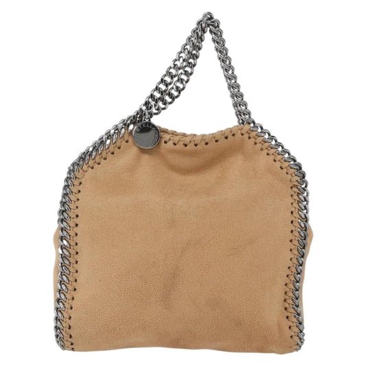Stella McCartney Falabella Fold Over Tiny beige fronte
