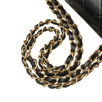 Chanel Classic Double Flap Small – Pelle di agnello nera – Serie 1 (1989–1991) - Etoilux