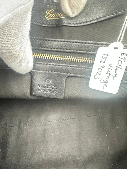 Gucci Jackie Medium in pelle Guccissima nera – 2000s - Etoilux