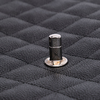 Chanel Classic Double Flap – Caviar Nero – Hardware Argento (2011) - Etoilux