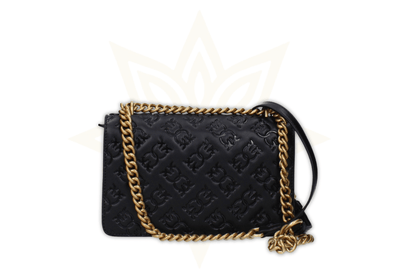 Pinko Love Classic Icon Simply 22 in pelle nera goffrata - Etoilux