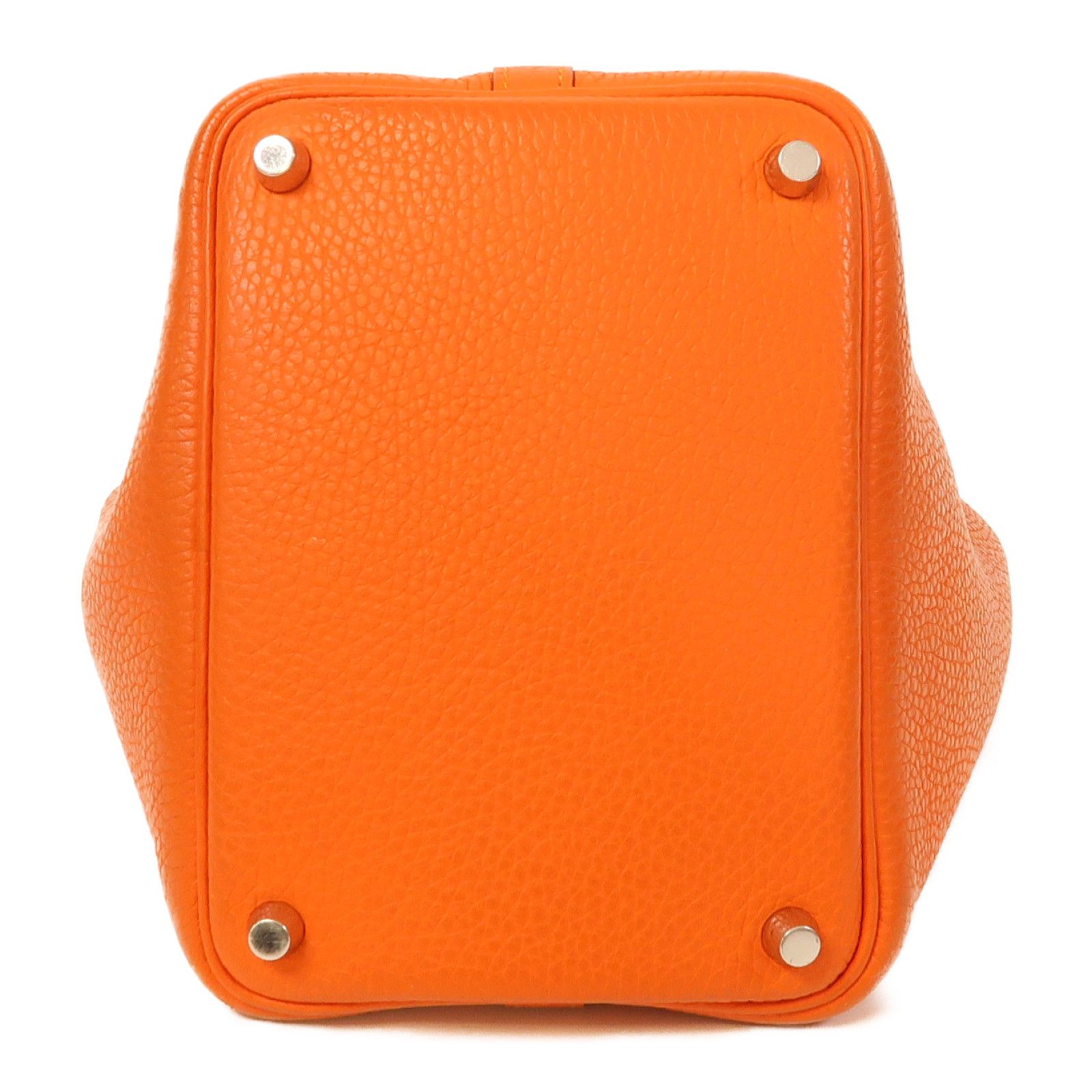 Hermès Picotin Lock 18 PM in Taurillon Clémence Feu – Palladio - Etoilux