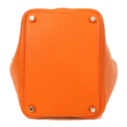 Hermès Picotin Lock 18 PM in Taurillon Clémence Feu – Palladio - Etoilux