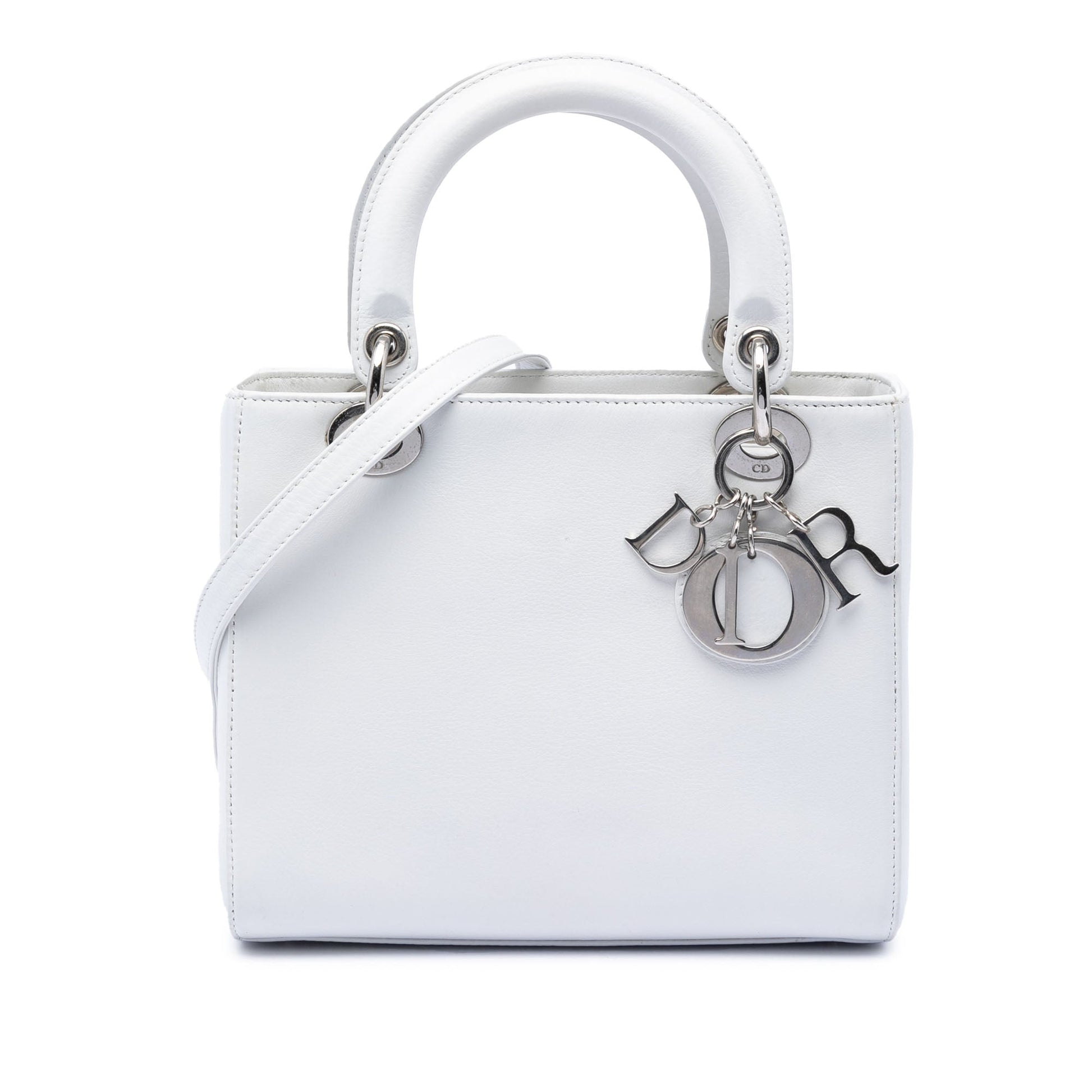 Christian Dior Lady Dior Medium Bianca Pelle 2003 – Etoilux