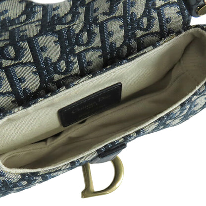 Christian Dior Saddle 2018 – Tela Oblique Blu – Size Small - Etoilux