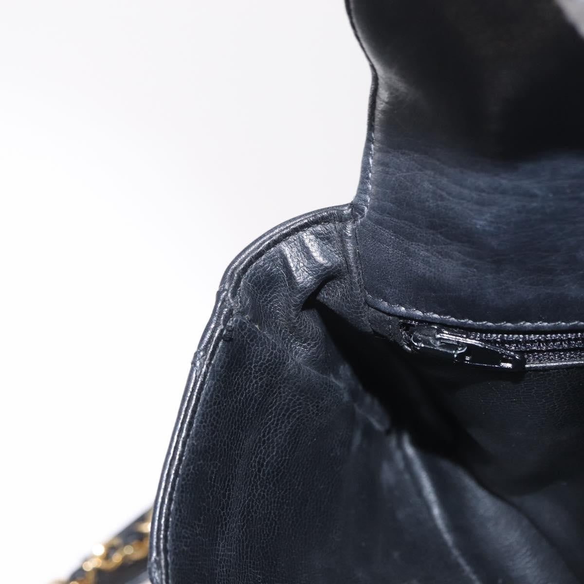 Chanel Vintage CC Flap Belt Bag in Agnello Trapuntato – Nero - Etoilux