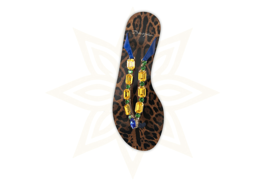 DOLCE & GABBANA - Infradito Gioiello Leopardate - Etoilux