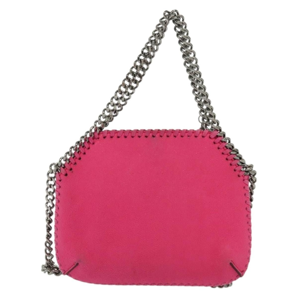 Stella McCartney Falabella Mini Tote Shaggy Deer Fuchsia Hardware Ruthenium - Etoilux