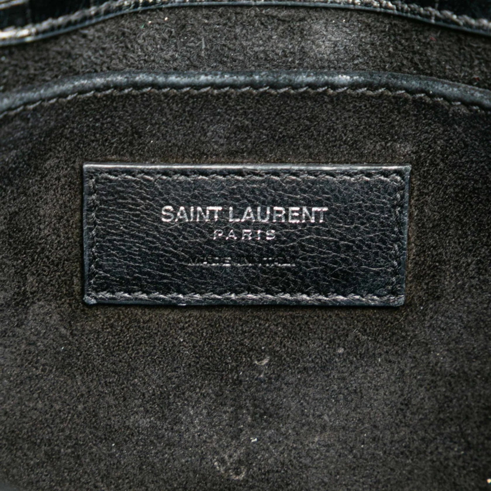 Saint Laurent Sac de Jour Nano – Pelle Nero Coccodrillo - Etoilux