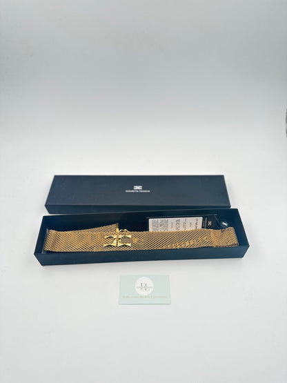 ELISABETTA FRANCHI CINTURA IN MAGLIA LIGHT GOLD / SPEDIZIONE H24 - Etoilux